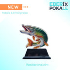 10 cm Angel Pokal Trophäe Fisch Award leicht stabil Acryl Wunschgravur inklusive