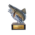 13 cm Hecht Pokal Trophäe aus Holz - Fisch Award mit Wunschgravur