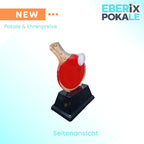 Tischtennis-Pokal 10 cm - Leichte Sport-Trophaee mit Schlaeger & Ball