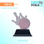 Bowling Trophäe 10 cm - Pokal mit Wunschgravur - Award für Kinder &