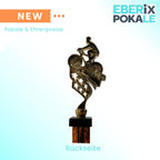 eberix · Fahrrad Pokal · mit Wunschgravur · Stadtradeln Trophäe mit Fahrrad-Motiv · Siegerpokal für MTB-Rennen, Radrennen, Vereinsmeisterschaft · personalisierbar ·