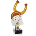 Reitsport Trophäe 27,5 cm Metallfigur mit 3D-Motiv & Wunschgravur