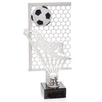 Torwartpokal 27 cm Metallfigur mit Wunschgravur & 3D-Hintergrund