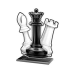 Schach Pokal 80cm mit Gravur - 2D Acryl Award Trophäe für Turniere