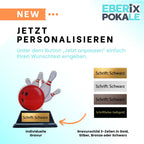 Bowling Trophäe 10 cm - Pokal mit Wunschgravur - Award für Kinder &