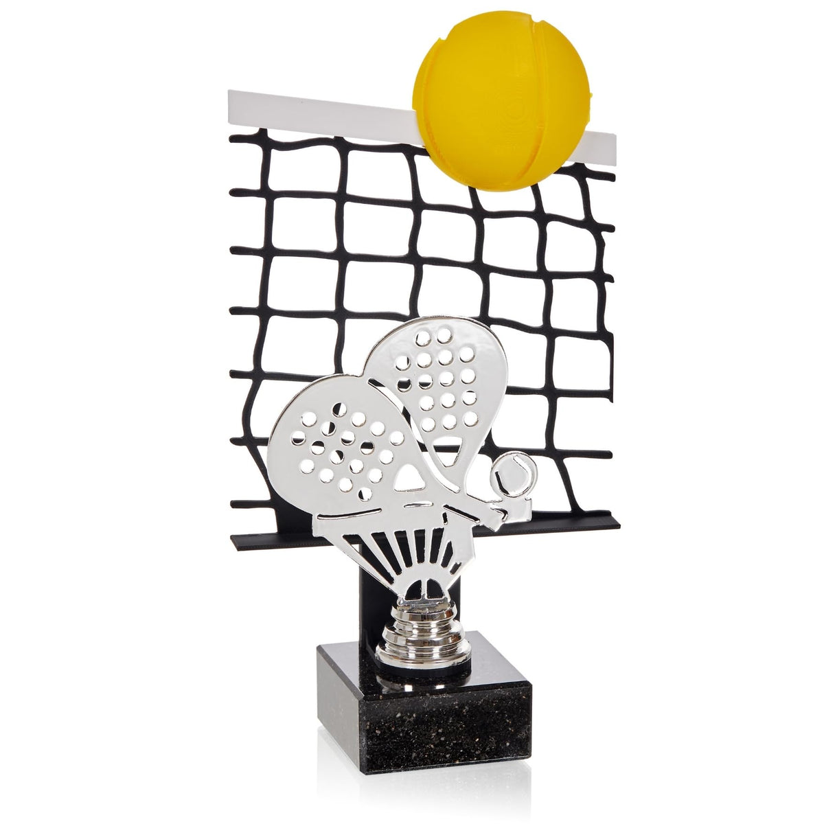 Padel Trophäe 26,5 cm Metallfigur mit 3D-Motiv & Wunschgravur