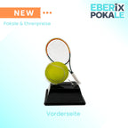 Tennis Pokal 10 cm - XS Acryl Trophäe mit Gravurschild für Kinder