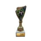 Fussball Pokal 18,5 cm in Gold - Trophaee mit Gravur & Marmorsockel