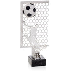 Fußball Pokal 27 cm Metallfigur mit Wunschgravur & 3D-Hintergrund