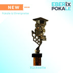 eberix · Bildung Eule Pokal · Trophäe mit Glanzsäule inkl. Gravur · Ehrenpreis für Schulabschluss, Klassenbeste, Abitur, Zeugnisverleihung · optional mit zweitem Gravurschild