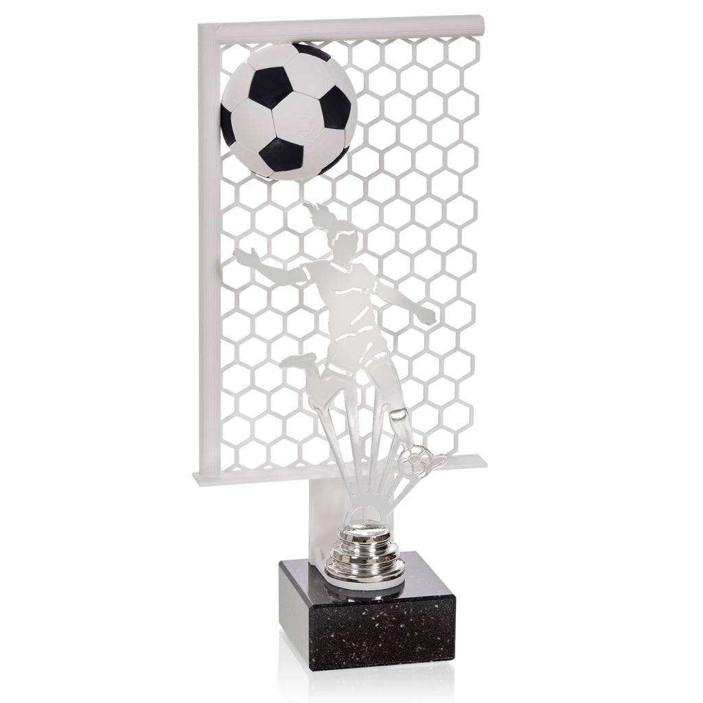 Fußballpokal Damen 27 cm Metallfigur mit Wunschgravur & 3D-Motiv