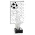 Fußballpokal Damen 27 cm Metallfigur mit Wunschgravur & 3D-Motiv