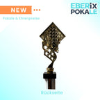 EBERiX POKALE · Schach Pokal · mit Wunschgravur · Trophäe mit Figuren & Brett Motiv · Siegerpokal für Schachturnier, Vereinsmeisterschaft, Denksport-Wettbewerb · personalisierbar ·