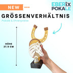 Reitsport Trophäe 27,5 cm Metallfigur mit 3D-Motiv & Wunschgravur