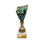Fußball-Trophäe 18,5cm auf Marmorsockel - Pokal mit Wunschgravur & 2D-Motiv
