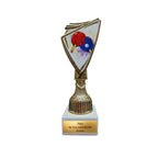 Tischtennis Pokal 18,5 cm mit Marmorsockel - Trophäe mit Wunschgravur