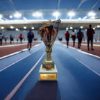 Lauf Pokal 18,5cm Trophäe Award mit Gravur, Läufer Figur für Jogging Event