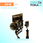 eberix · Basketball Pokal · mit Wunschgravur · Trophäe mit Korb & Ball Motiv · Siegerpokal für Basketballturnier, Vereinsmeisterschaft, Streetball · personalisierbar ·