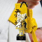 Judo Trophäe 27 cm Metallfigur mit 3D-Motiv & Wunschgravur