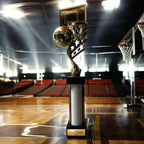 eberix · Basketball Pokal · mit Wunschgravur ·Trophäe mit Korb & Ball Motiv · Siegerpokal für Basketballturnier, Vereinsmeisterschaft, Streetball · personalisierbar ·