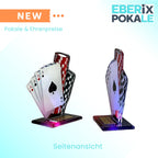 Pokal Poker mit Gravur - Pokerpokal Trophäe aus Acryl für Spieleabende