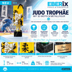 Judo Trophäe 27 cm Metallfigur mit 3D-Motiv & Wunschgravur