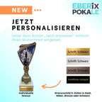 Schach Pokal 18,5cm - Trophäe mit Gravur & Marmorsockel für Turniere