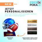 American Football Pokal 13,5 cm - Acryl Trophäe Award mit Wunschgravur