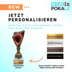 Basketball Pokal 18,5 cm - Trophäe mit Wunschgravur & Marmorsockel