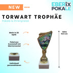 Fußball Torwart Pokal 18.5 cm - Trophäe mit Wunschgravur & Marmorsockel