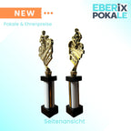 eberix · Radsport Mountainbike Pokal · Fahrrad Pokal · mit Wunschgravur · Stadtradeln Trophäe mit Fahrrad-Motiv · Pokal für Radrennen, Vereinsmeisterschaft · personalisierbar ·