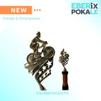 eberix · Fahrrad Pokal · mit Wunschgravur · Stadtradeln Trophäe mit Fahrrad-Motiv · Siegerpokal für MTB-Rennen, Radrennen, Vereinsmeisterschaft · personalisierbar ·