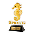 Seepferdchen Acryl Pokal 15 cm - Trophäe für Schwimmen & Kinder