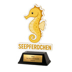 Seepferdchen Acryl Pokal 15 cm - Trophäe für Schwimmen & Kinder