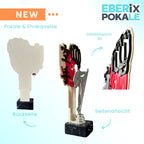 Kampfsport Pokal 27 cm Metallfigur mit Wunschgravur & 3D-Hintergrund