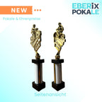 eberix · Radsport Mountainbike Pokal · Fahrrad Pokal · mit Wunschgravur · Stadtradeln Trophäe mit Fahrrad-Motiv · Pokal für Radrennen, Vereinsmeisterschaft · personalisierbar ·