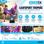 Laufsport Trophäe 27 cm Metallfigur mit 3D-Motiv & Wunschgravur