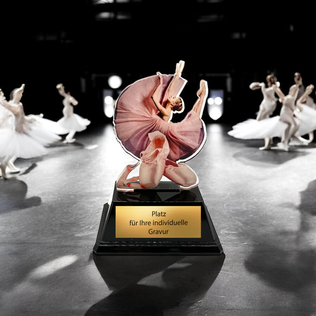 Pokal Ballett Taenzerin 10 cm - Acryl Trophaee fuer Tanzschulen & Vereine