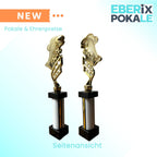 eberix · Angelsport Pokal · mit Wunschgravur · Trophäe mit Fisch-Motiv inkl. Gravur · Siegerpokal für Angelturnier, Vereinsfischen, Fischerfest, Raubfisch-Cup · personalisierbar ·