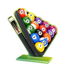 Poker Billard Pokal mit Gravur - Trophäe aus Acryl - Buntes 2D-Design