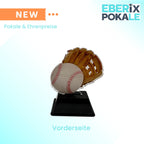 XS Acryl Baseball Pokal 10 cm - Trophäe Award mit Gravurschild