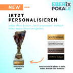 Lauf Pokal 18,5cm Trophäe Award mit Gravur, Läufer Figur für Jogging Event
