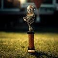 eberix · Fußball Pokal · mit Wunschgravur · Trophäe mit Ball & Schuh Motiv · Siegerpokal für Fußballturnier, Vereinsmeisterschaft, Jugendfußball, Sportfest · personalisierbar ·