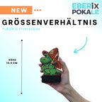 Pokal Feuerwehr-Drache 13 cm - Trophäe Award Holzpokal mit Wunschgravur