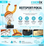 Reitsport Trophäe 27,5 cm Metallfigur mit 3D-Motiv & Wunschgravur