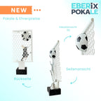 Fußball Pokal 27 cm Metallfigur mit Wunschgravur & 3D-Hintergrund