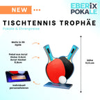 Acryl-Tischtennistrophäe 20 cm - Pokal für Tischtennisturniere - Award