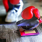 Boxen Acryl Pokal 13,5 cm - Trophäe mit Gravur & Boxhandschuh Motiv
