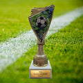 Fussball Pokal 18,5 cm in Gold - Trophaee mit Gravur & Marmorsockel