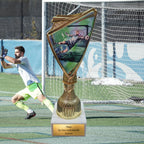 Fußball Torwart Pokal 18.5 cm - Trophäe mit Wunschgravur & Marmorsockel